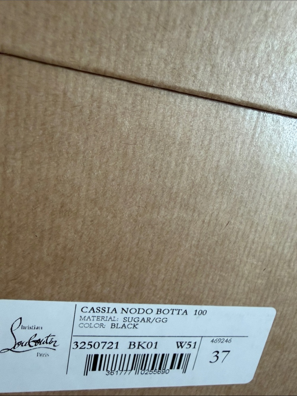 Christian Louboutin Black Leather Knee-High Stiletto Boots - Picture 5 of 5